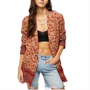 Free People Bellflower Blazer Size‎ XS Oversized